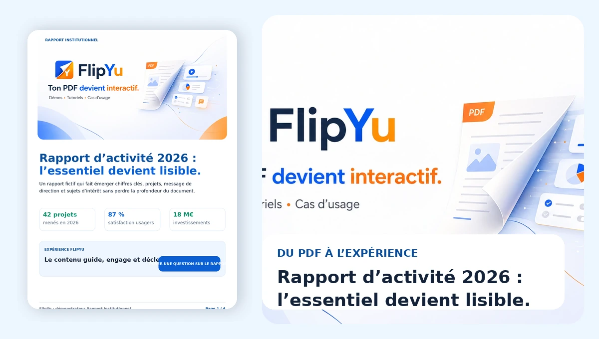 Rapport institutionnel : exemple d’expérience FlipYu en situation