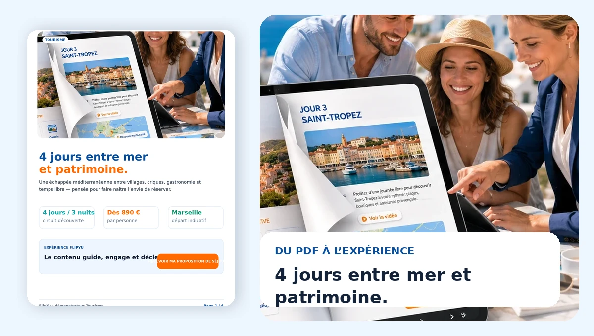 Tourisme : exemple d’expérience FlipYu en situation
